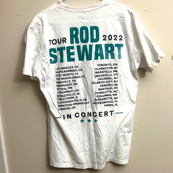 NWOT Men's Rod Stewart In Concert Tour 2022 T-shirt - Picture 7 of 7